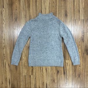 Grey knit vintage oversized turtle neck